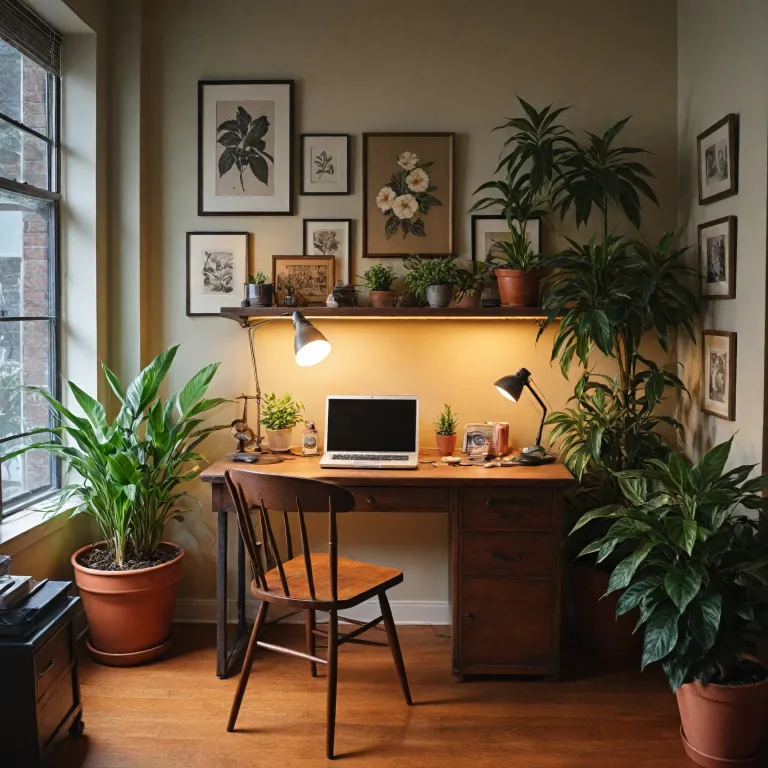 Comment intégrer un bureau ancien de brocante dans un espace de travail moderne